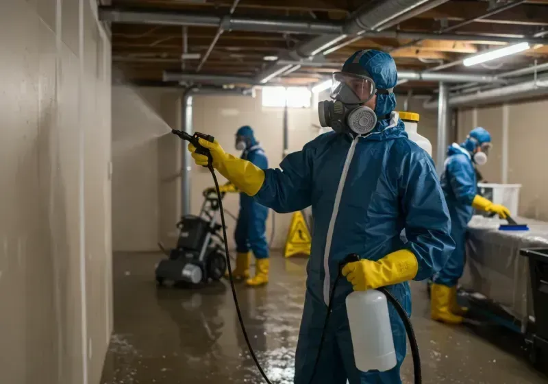 Basement Sanitization and Antimicrobial Treatment process in Millwood, WA